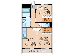 プラッツハイムＫＹの物件間取画像